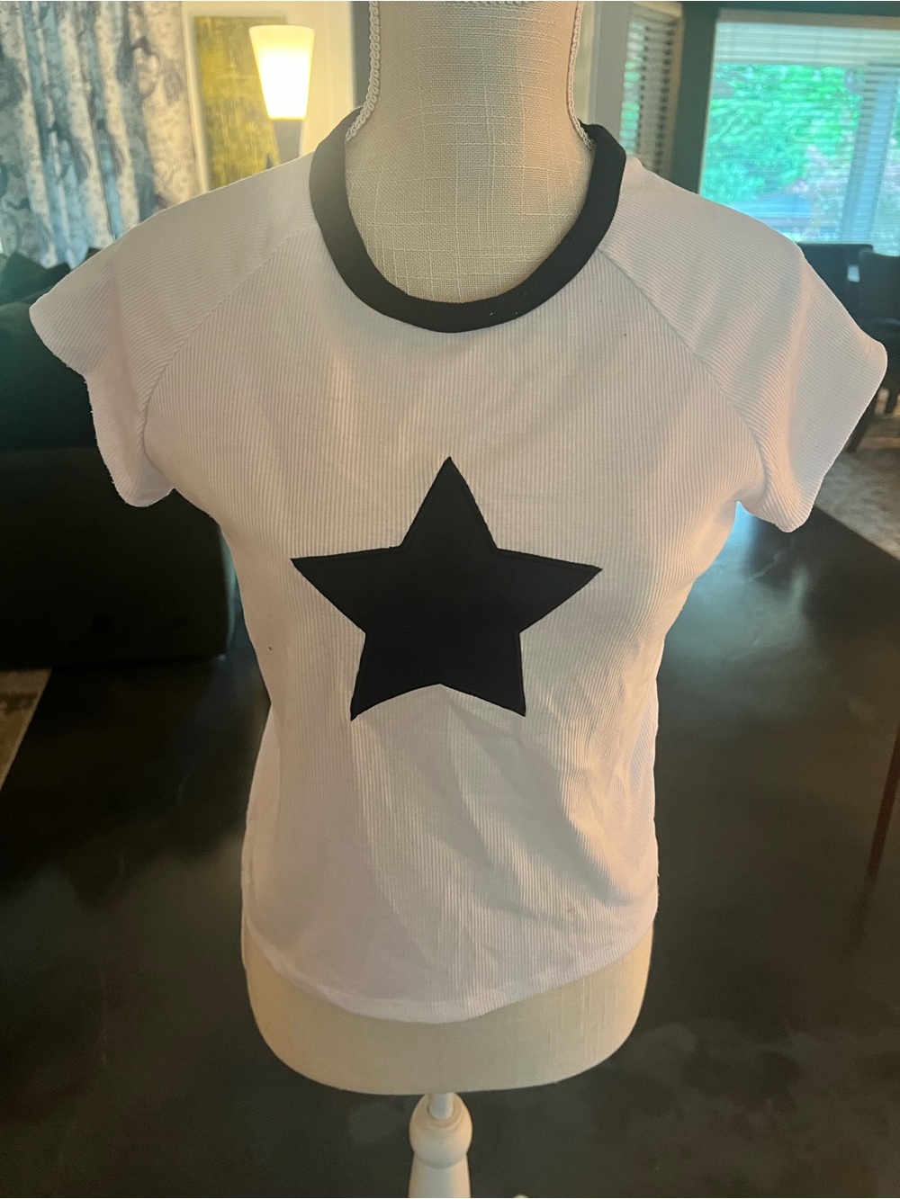 Classic White Star Ringer Tee